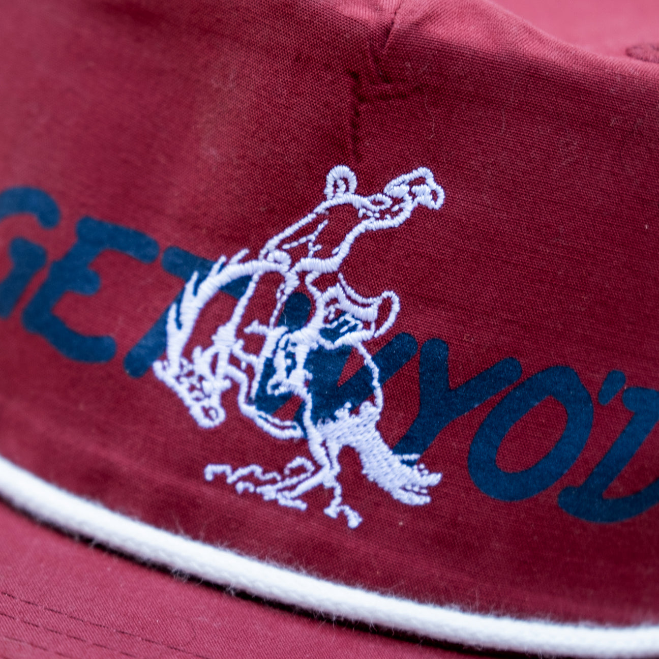 GET WYO'D Roper Grandpa Cap: Burgundy