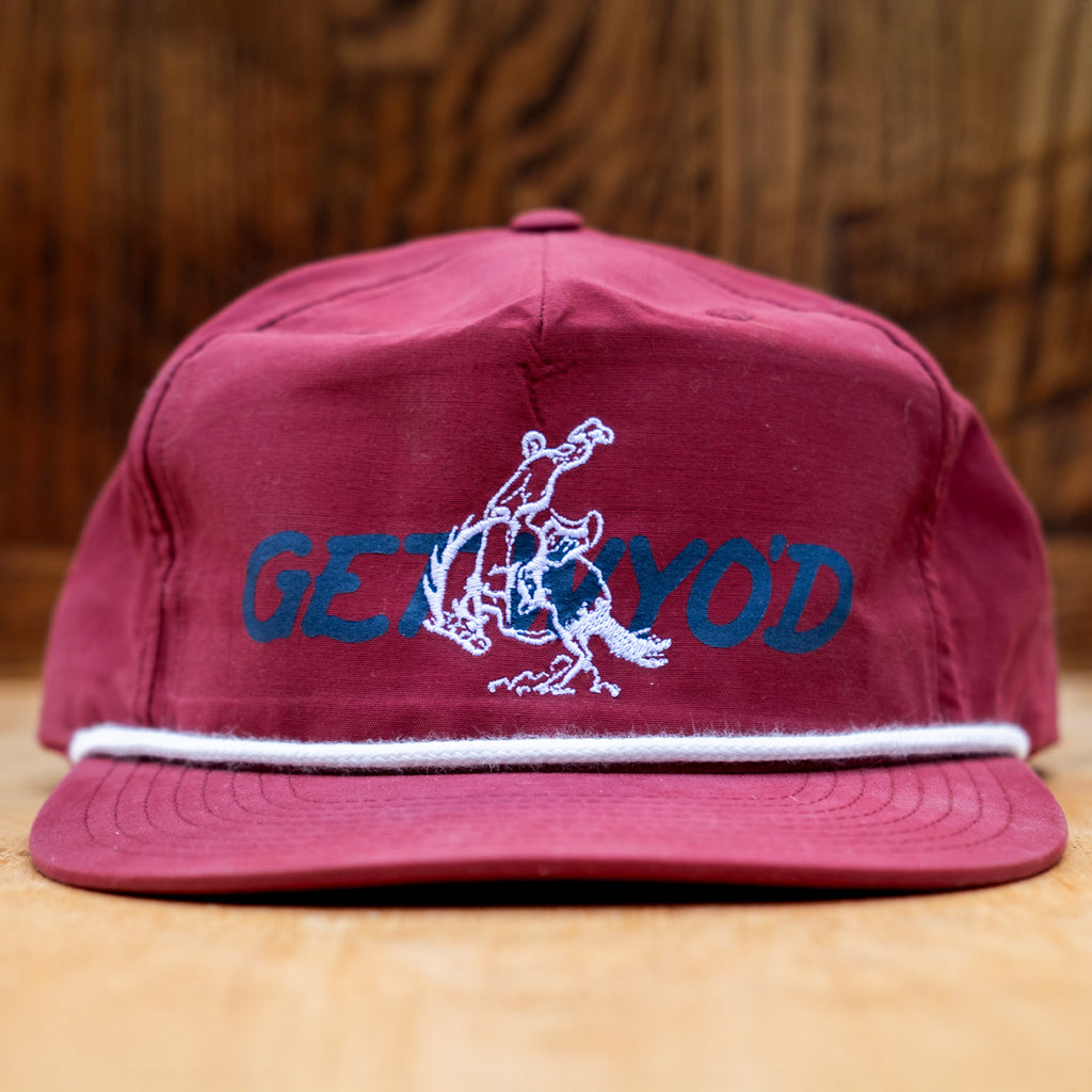 GET WYO'D Roper Grandpa Cap: Burgundy
